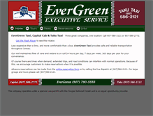 Tablet Screenshot of evergreentaxi.com
